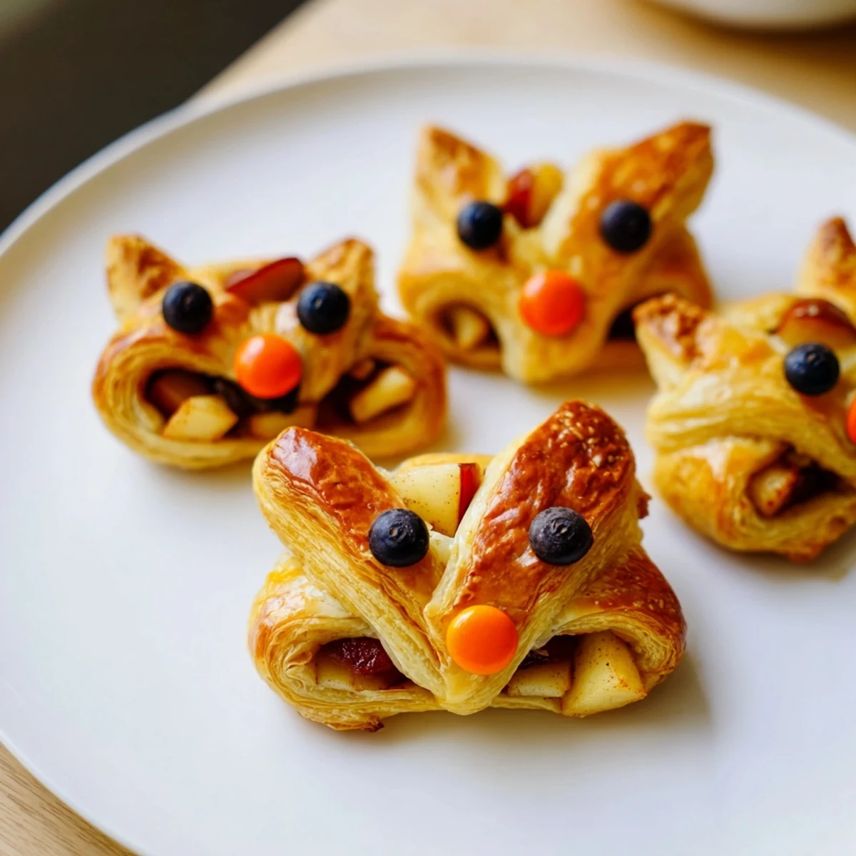 Tender, flaky pastry surrounds the sweet filling in these cute Autumn Harvest Fox-Shaped Bites.