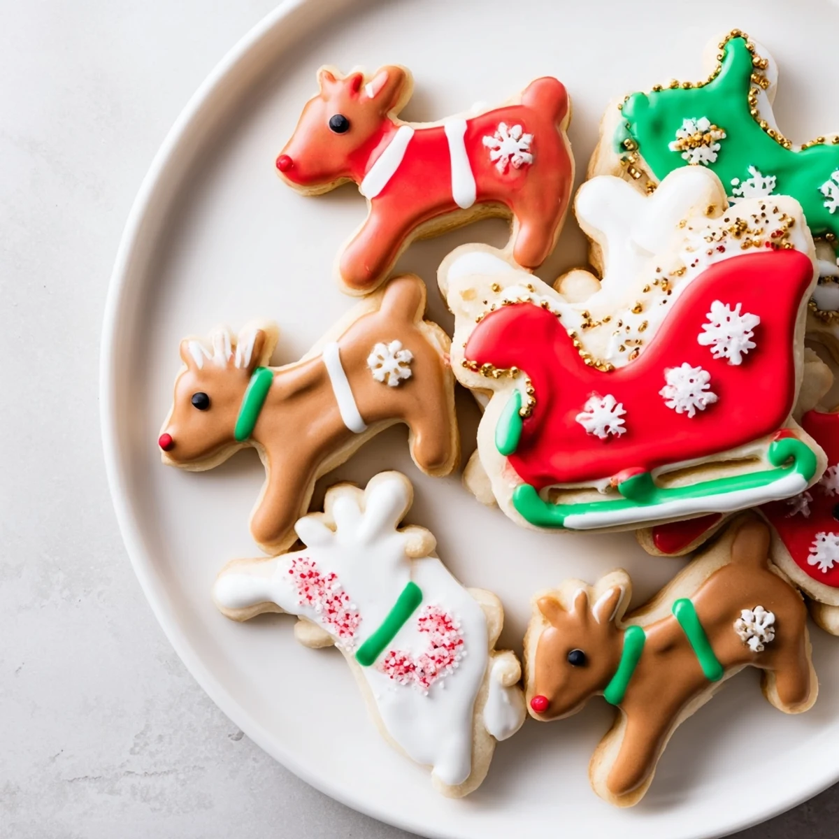 Santa’s Sleigh Cookie Display
