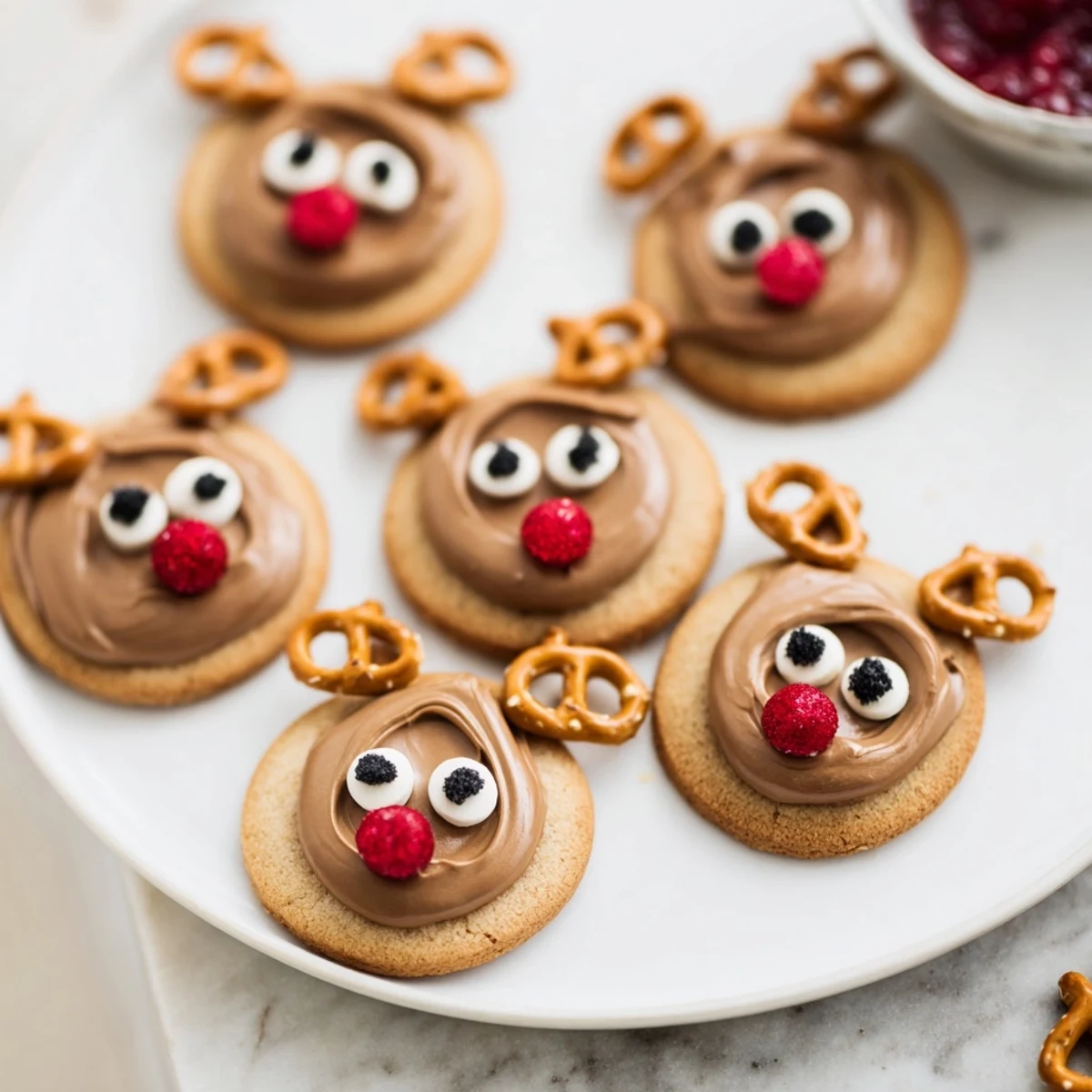 Santas Reindeer Cookie Platter