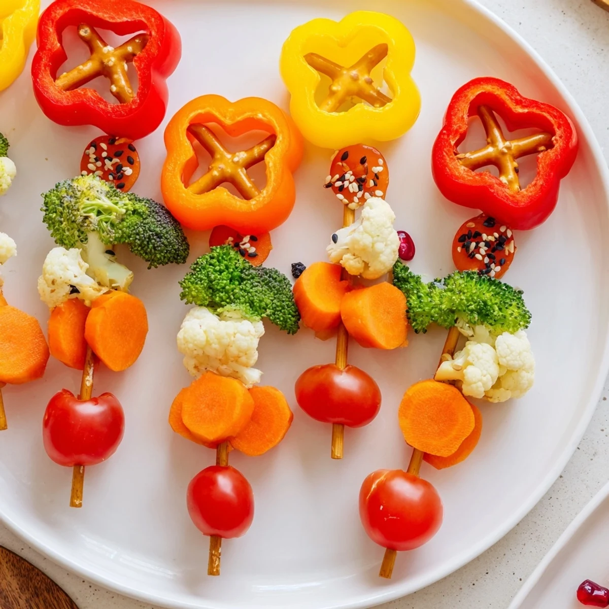 Colorful Themed Crudités presents Christmas Ornament Dippers: fresh veggies, pretzel "hooks," ready to dip and savor.