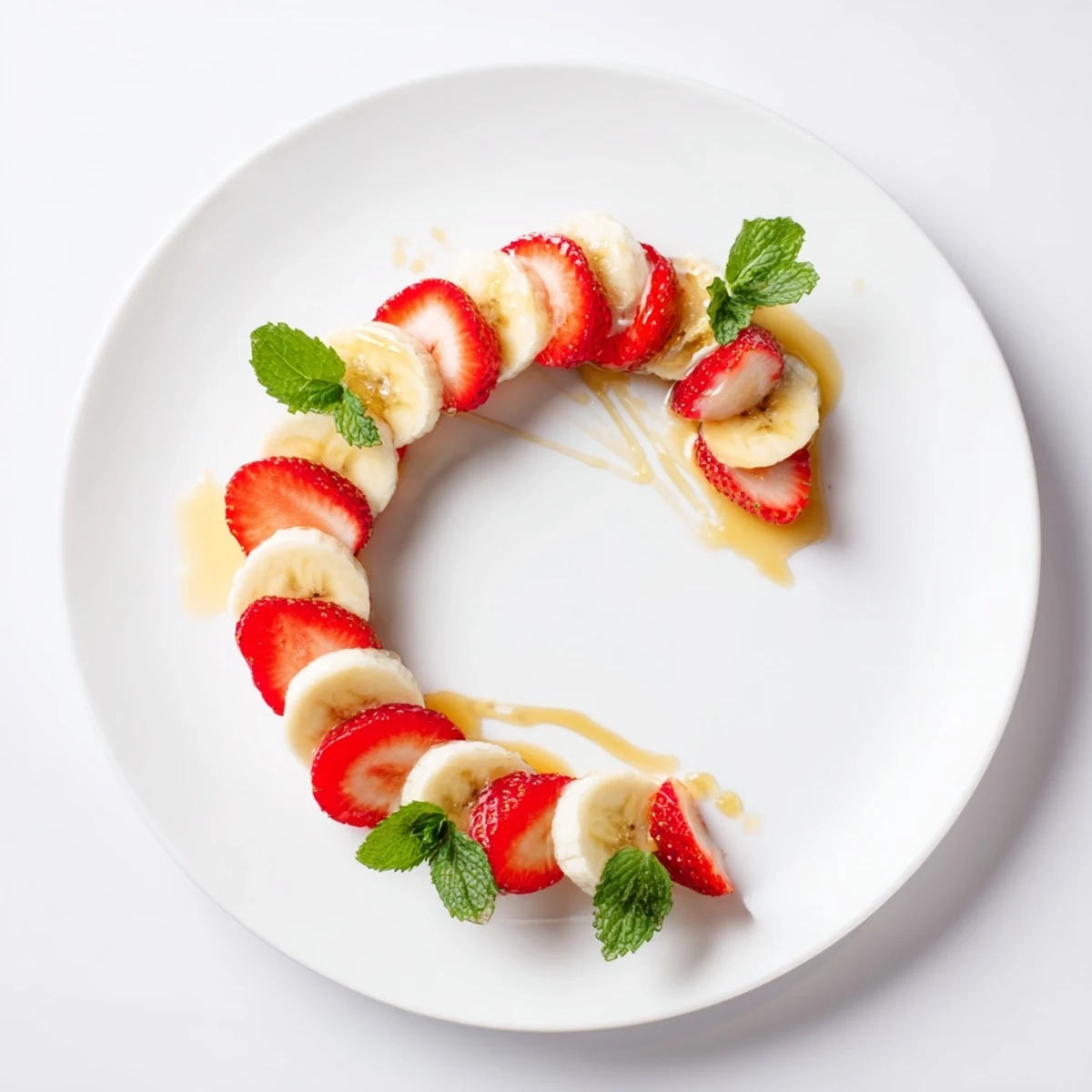 Close-up of a colorful banana strawberry candy cane, visually appealing for any gathering.