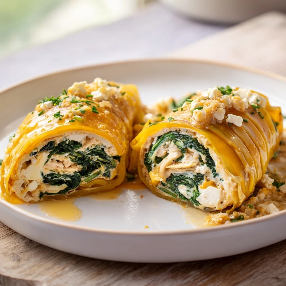 Savory Spinach Feta Pinwheels