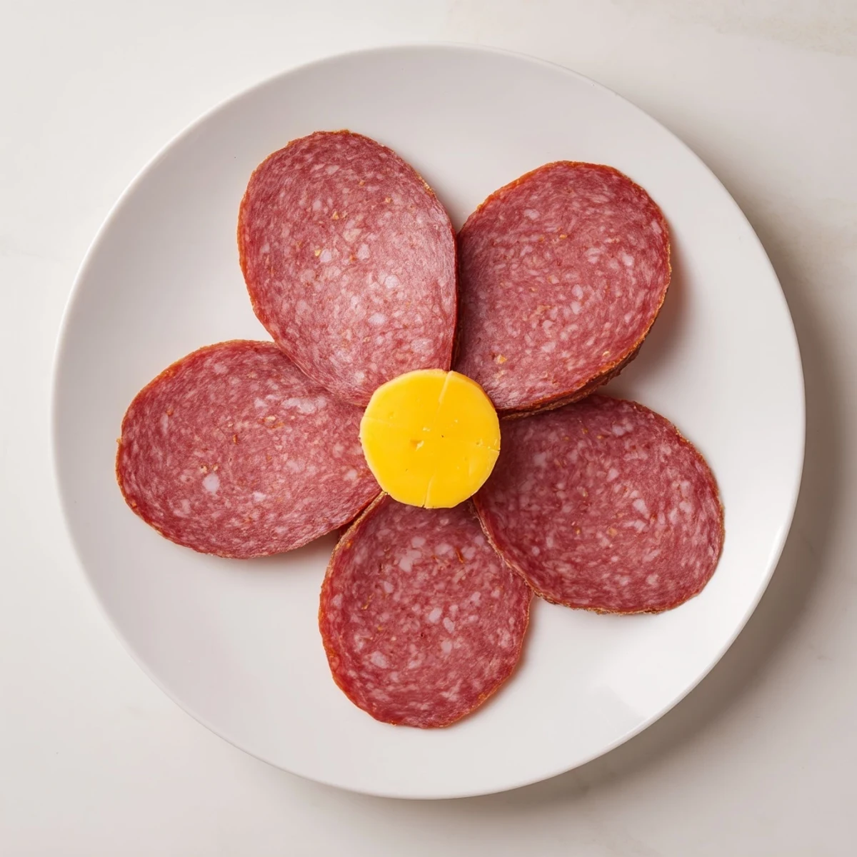 This easy Tudor Rose recipe presents beautiful salami roses surrounding a smooth cheese center.