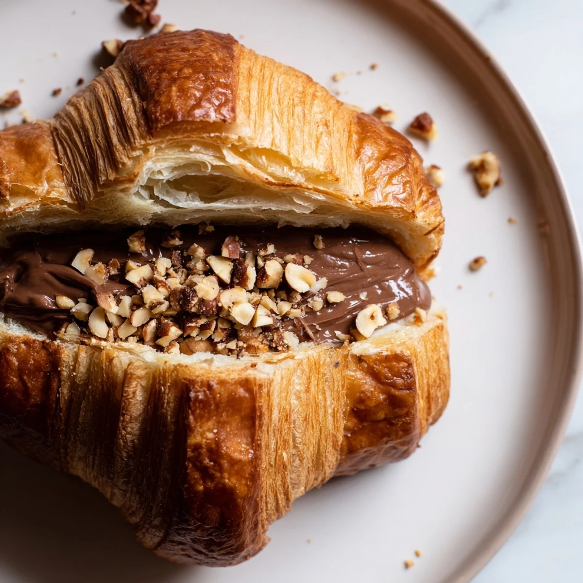 Crisp and delightful: These 3-Ingredient Nutella Croissants are perfect for a quick breakfast or dessert craving.