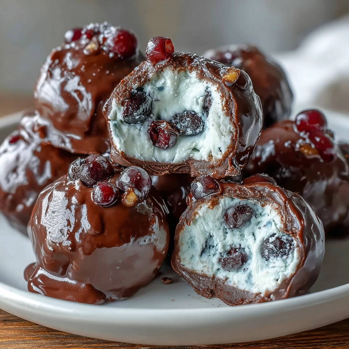 Wholesome frozen blueberry yogurt clusters with creamy vanilla Greek yogurt, crunchy walnuts, and a dark chocolate shell. A healthy, antioxidant-rich snack perfect for on-the-go.