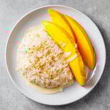 Delectable and sweet, this Thai Mango Sticky Rice features fresh mango with coconut rice.