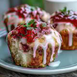 Strawberry Lemon Muffins Glaze