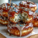 Graduation Donut Tower with Sprinkles