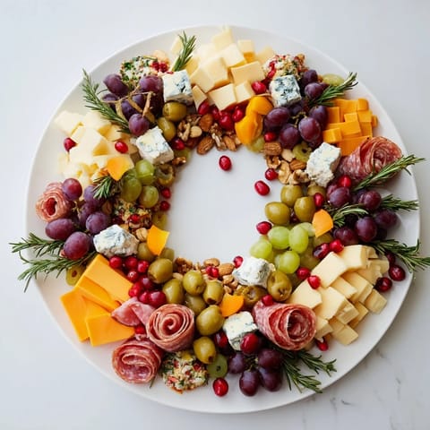 Holiday Wreath Cheese Platter