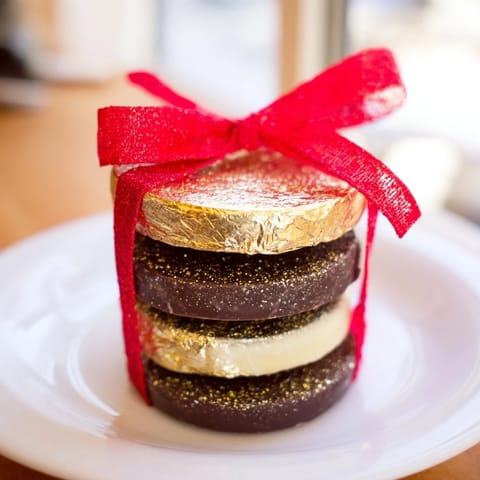 Chocolate Gold Coin Stack