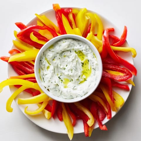Bell Pepper Strips Creamy Dip