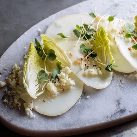 Get a taste of the arctic with this cold and refreshing Tundra Trek dish, vibrant and fresh.