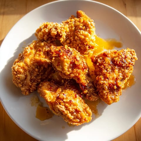 Hot Honey Crispy Chicken Thighs