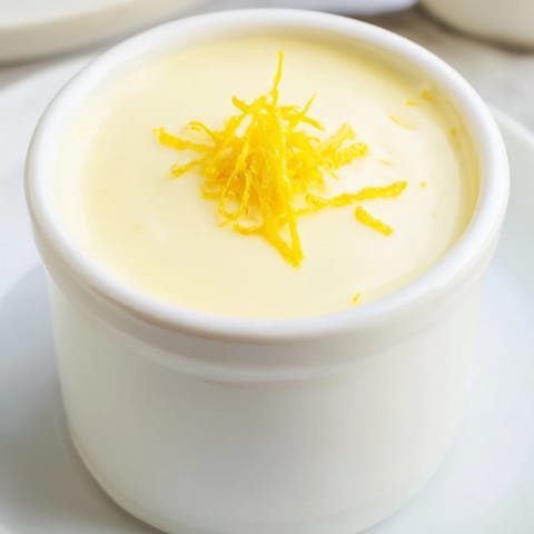 Creamy 3-Ingredient Lemon Posset with a delightful tang, perfect for a refreshing British dessert.