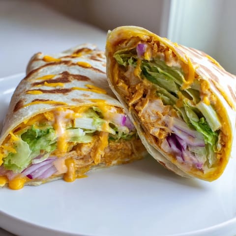 Spicy Buffalo Ranch Chicken Wrap