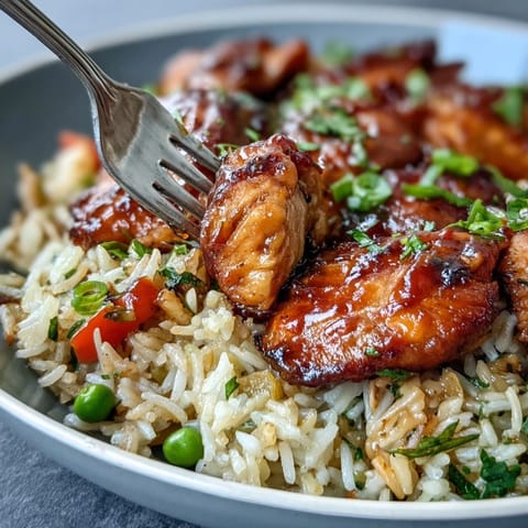 Bold Honey BBQ Chicken Rice