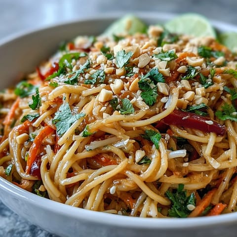 Asian Peanut Noodle Bowl