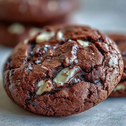 Golden-edged Hojicha Brownie Cookies on a cooling rack, ready to be enjoyed with a steaming cup of coffee or matcha latte.