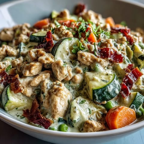 Creamy Ranch Turkey & Veggie Skillet