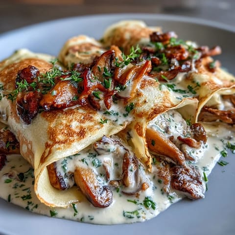 Wild Mushroom Crepe Filling