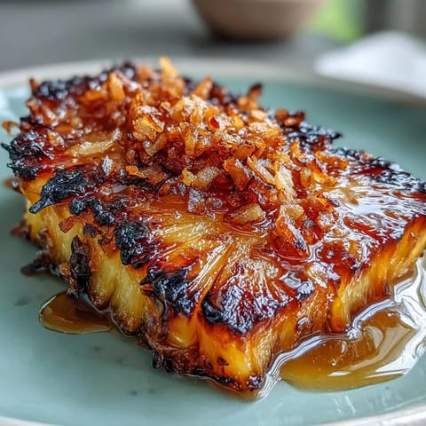 Honey Lime Roasted Pineapple