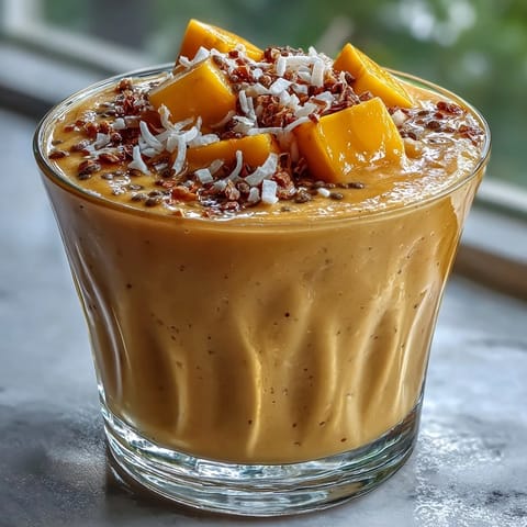 Mango Coconut Chia Smoothie