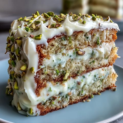 Spring Birthday Lemon Pistachio Cake
