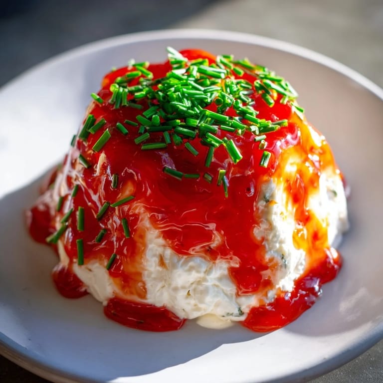 Enjoy this simple cream cheese and pepper jelly star appetizer; a quick, elegant starter for any party.