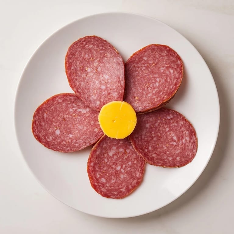 This easy Tudor Rose recipe presents beautiful salami roses surrounding a smooth cheese center.