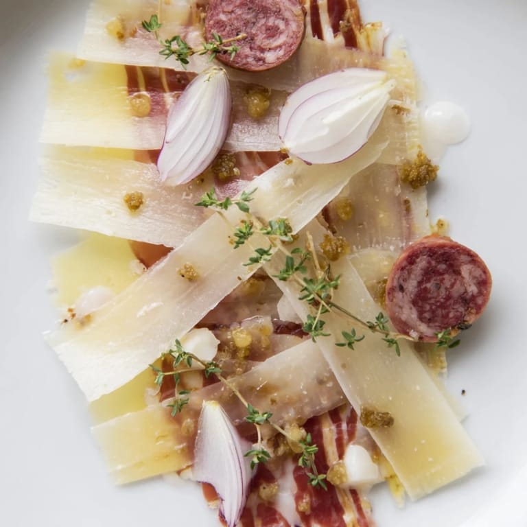 Enjoy the visually stunning The Burlap & Lace charcuterie, a quick appetizer bursting with flavor and texture.