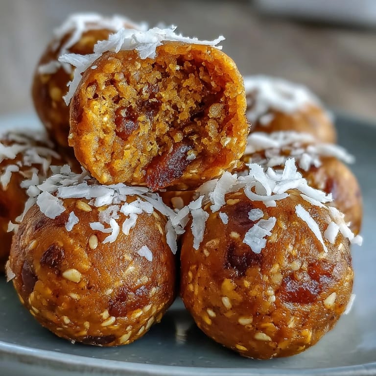 Wholesome Ginger Turmeric Energy Balls, a perfect energizing treat for any moment.