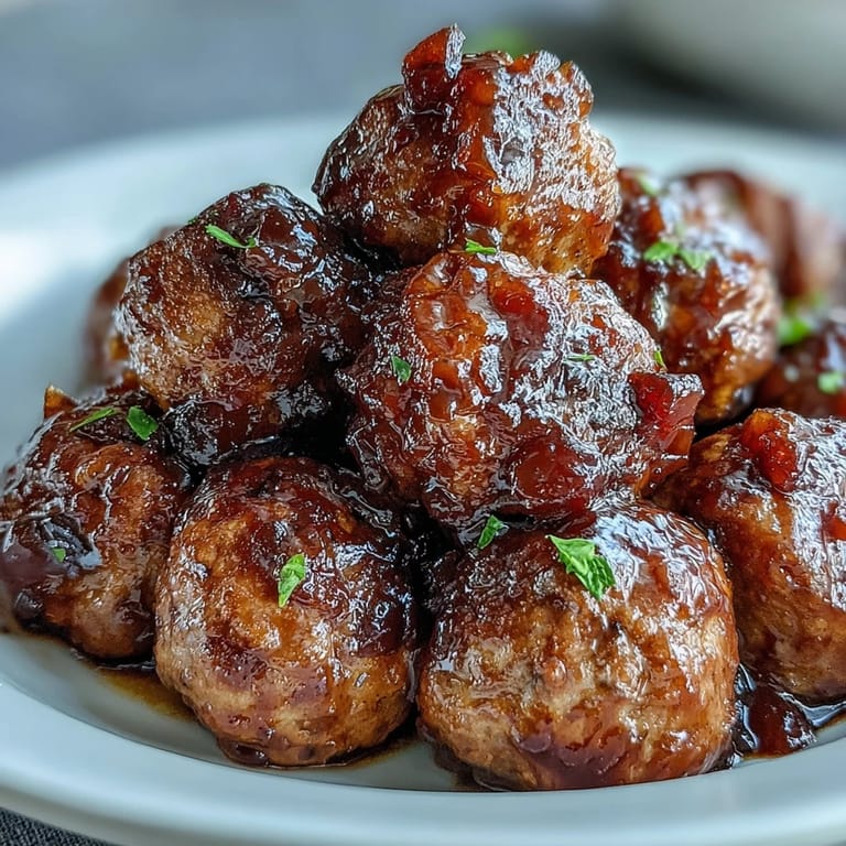 A bowl of Easy Sweet and Sour Crock Pot Meatballs served over fluffy white rice with sesame seeds.