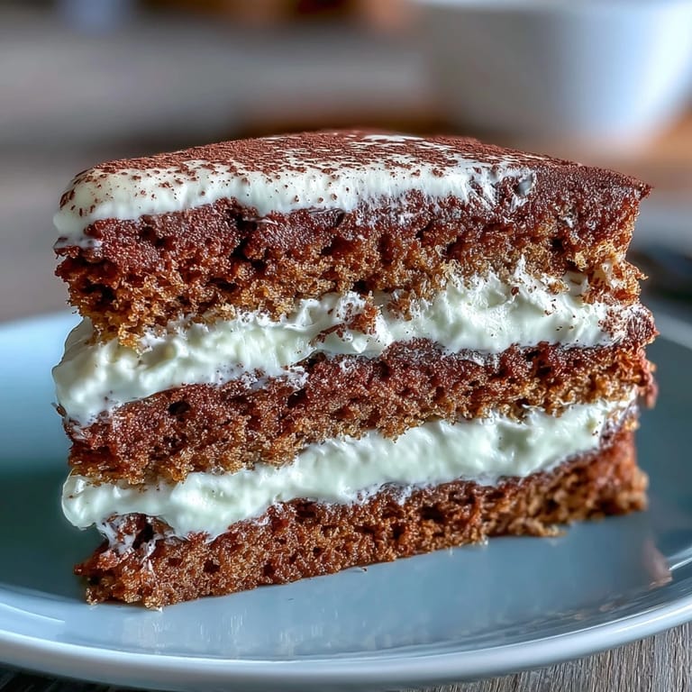 Sliced wedge of Fluffy Hojicha Cake showing tender genoise sponge layers and silky hojicha whipped cream, perfect for afternoon tea.
