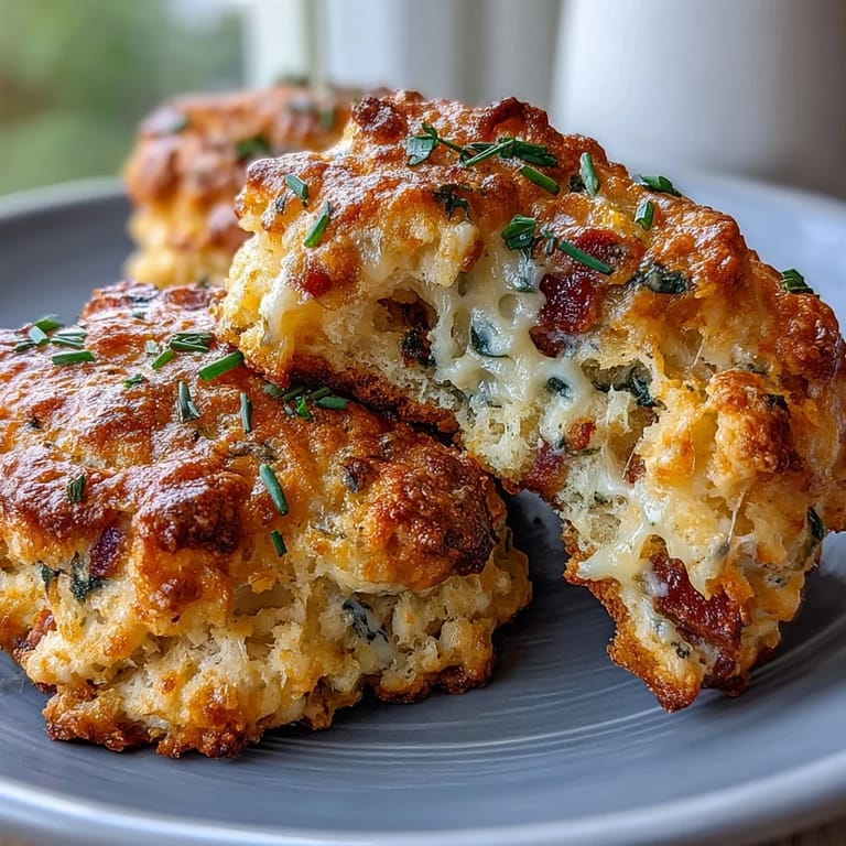 High-protein breakfast biscuits featuring Mediterranean sausage, feta, and sun-dried tomatoes for bold flavor and balanced nutrition.