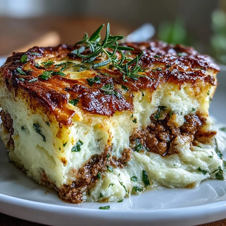 Wholesome turkey shepherds pie topped with a smooth, buttery mash, perfect for a cozy family dinner.  