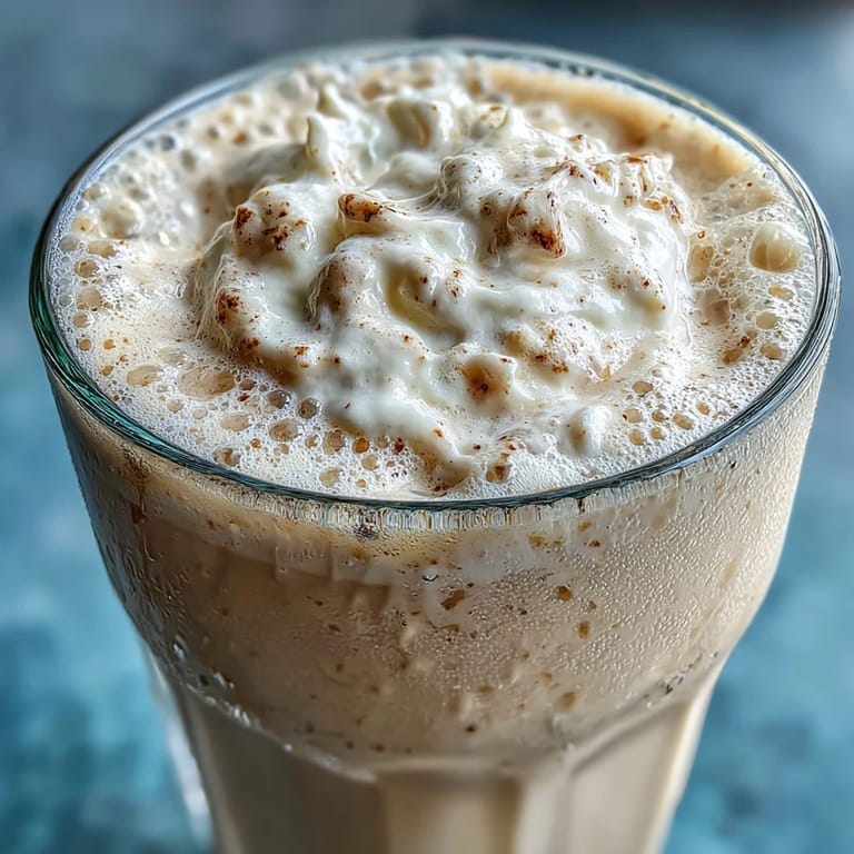 Frosty vanilla bean frappuccino protein shake blended with Greek yogurt and topped with light whipped cream.