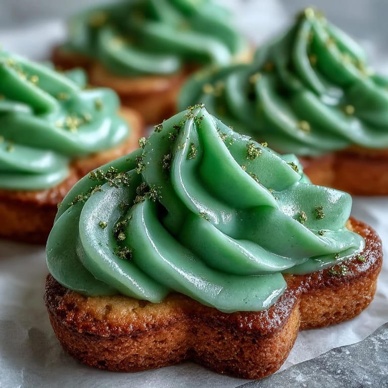 Delicious shamrock-shaped sugar cookies with vibrant green royal icing, a sweet treat for St. Patrick's Day parties.