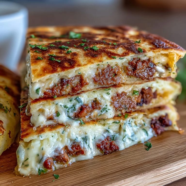 Fusion comfort food: hearty ground meat, peas, and carrots wrapped in tortillas with rich mashed potatoes and melted cheese.