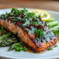 Garlic Butter Salmon with Asparagus
