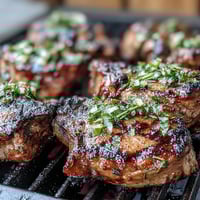 Tender, juicy lamb chops with a vibrant mint gremolata—perfect for an elegant Mediterranean dinner.  